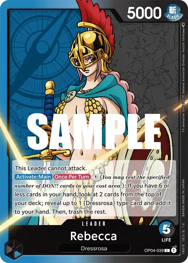 Rebecca #OP04-039 Kingdoms of Intrigue One Piece card