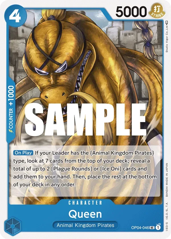 Queen #OP04-046 Kingdoms of Intrigue One Piece card