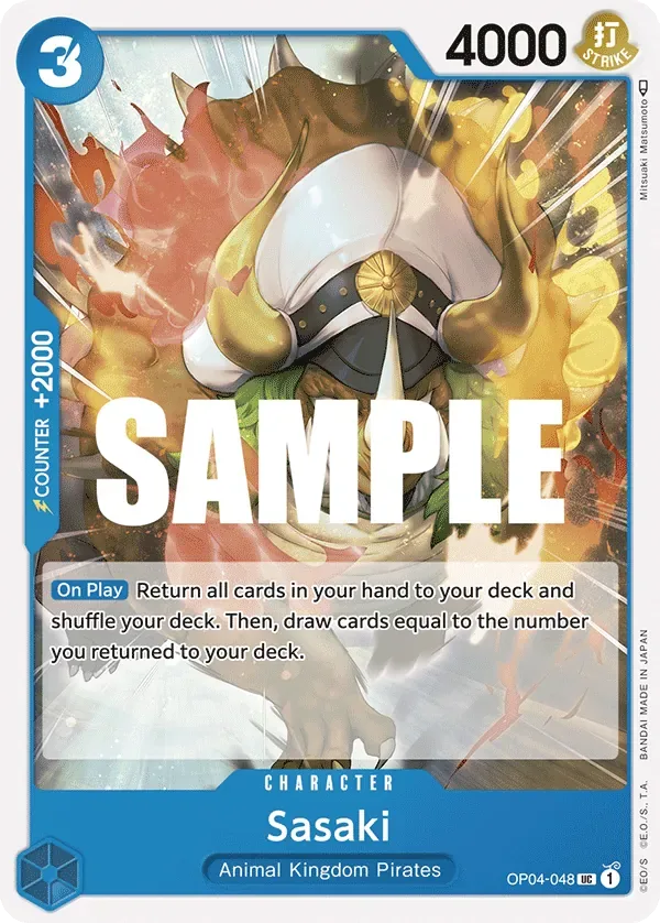 Sasaki #OP04-048 Kingdoms of Intrigue One Piece card