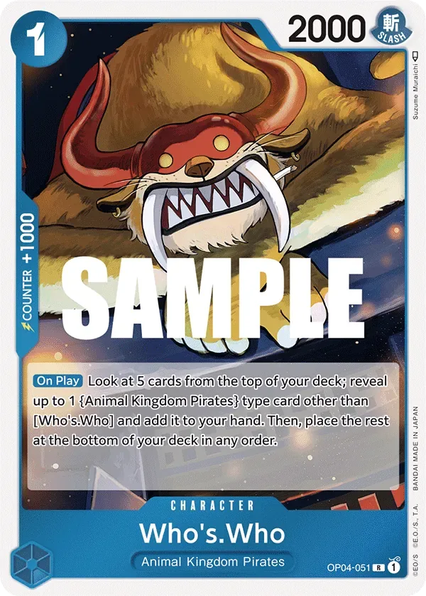 Who's.Who #OP04-051 Kingdoms of Intrigue One Piece card