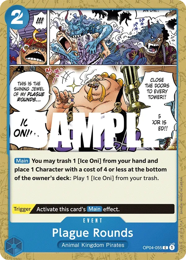 Plague Rounds #OP04-055 Kingdoms of Intrigue One Piece card