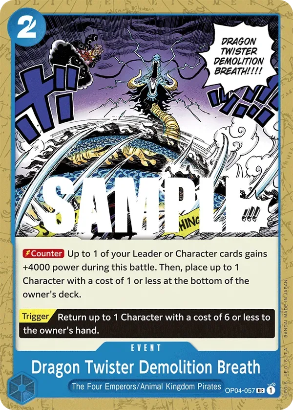 Dragon Twister Demolition Breath #OP04-057 Kingdoms of Intrigue One Piece card
