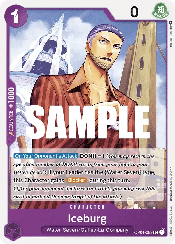 Iceburg #OP04-059 Kingdoms of Intrigue One Piece card