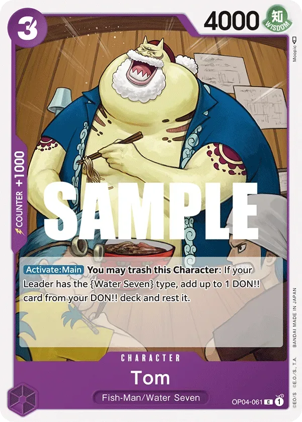 Tom #OP04-061 Kingdoms of Intrigue One Piece card