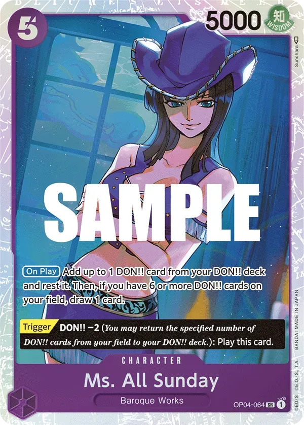 Ms. All Sunday #OP04-064 Kingdoms of Intrigue One Piece card