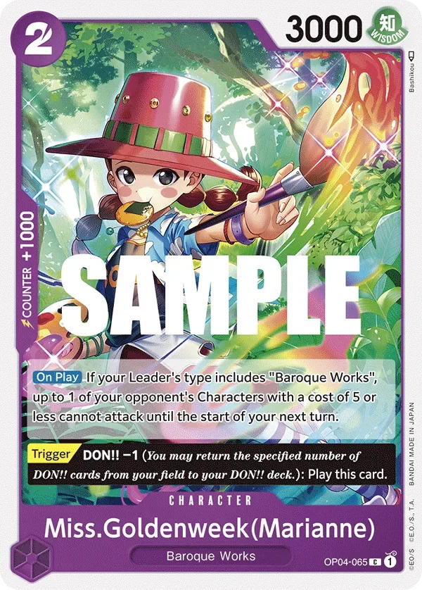 Miss.Goldenweek(Marianne) #OP04-065 Kingdoms of Intrigue One Piece card