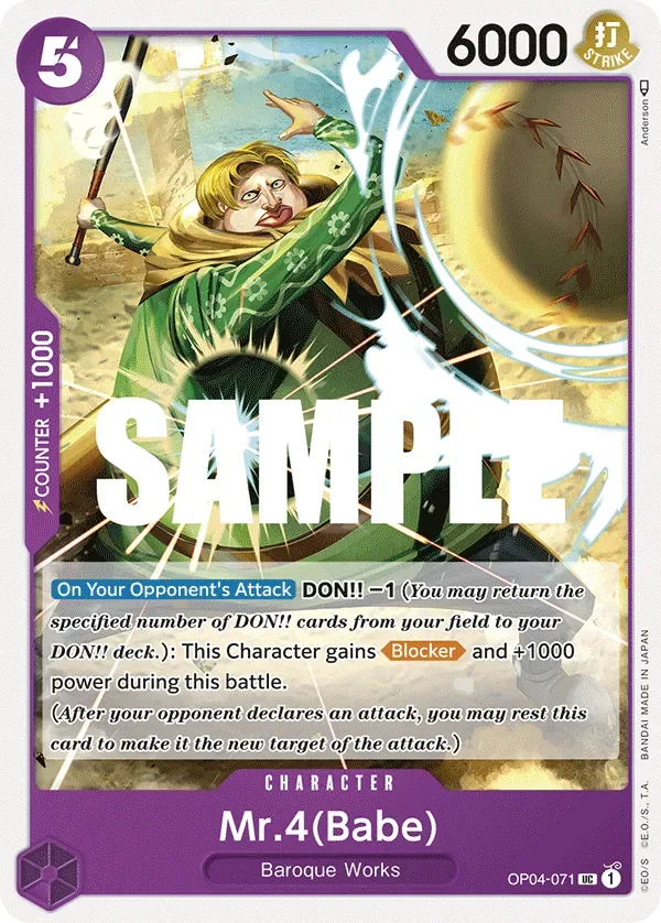 Mr.4(Babe) #OP04-071 Kingdoms of Intrigue One Piece card