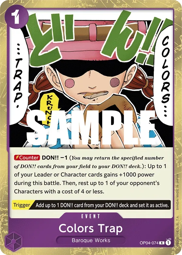 Colors Trap #OP04-074 Kingdoms of Intrigue One Piece card