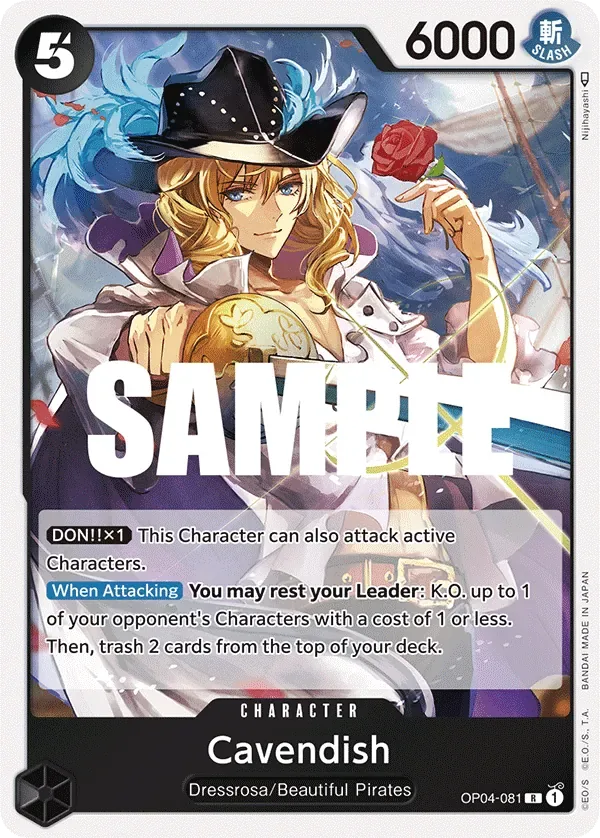 Cavendish #OP04-081 Kingdoms of Intrigue One Piece card