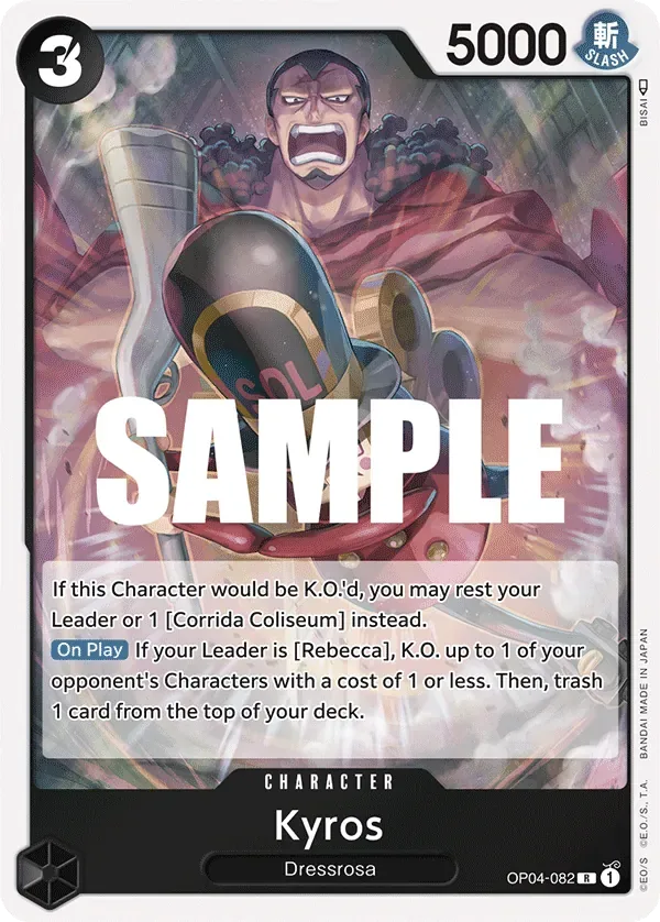 Kyros #OP04-082 Kingdoms of Intrigue One Piece card