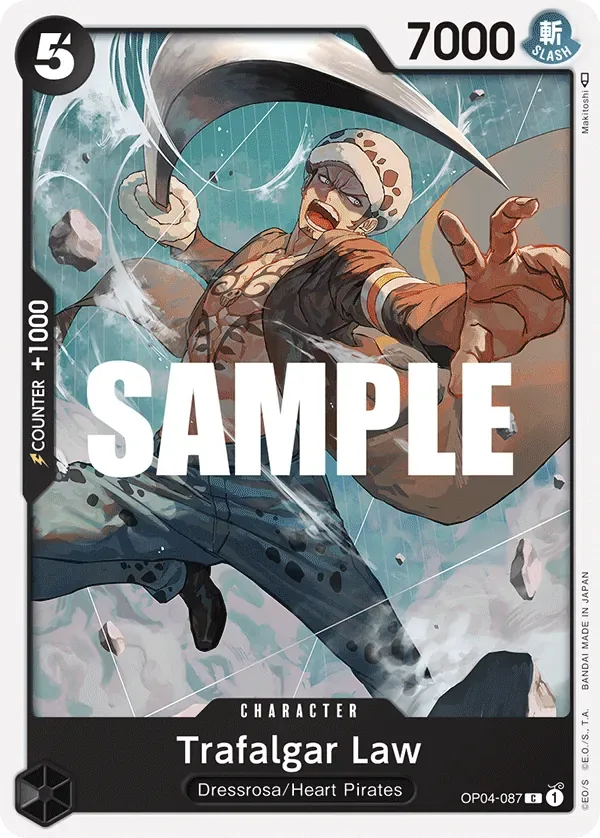 Trafalgar Law #OP04-087 Kingdoms of Intrigue One Piece card