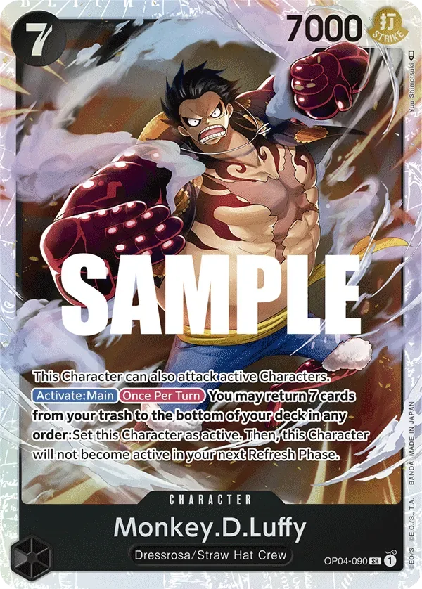 Monkey.D.Luffy #OP04-090 Kingdoms of Intrigue One Piece card