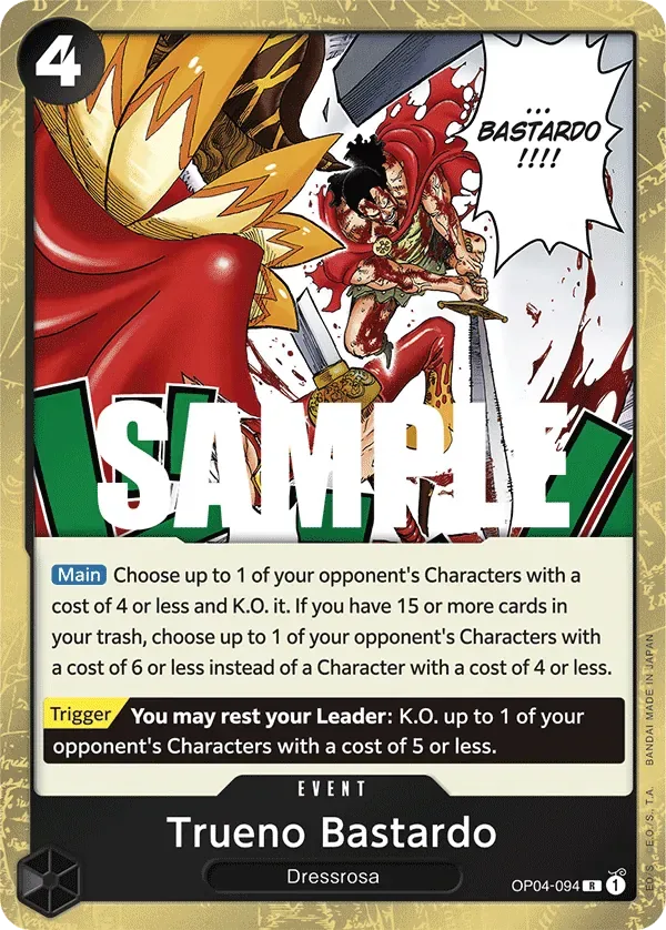 Trueno Bastardo #OP04-094 Kingdoms of Intrigue One Piece card