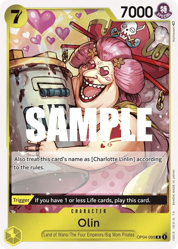 Olin #OP04-099 Kingdoms of Intrigue One Piece card