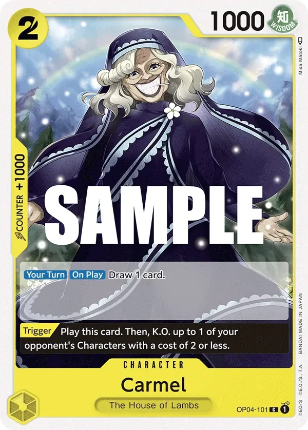 Carmel #OP04-101 Kingdoms of Intrigue One Piece card