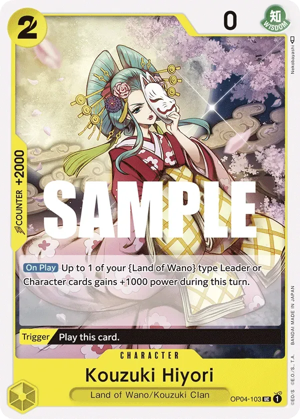 Kouzuki Hiyori #OP04-103 Kingdoms of Intrigue One Piece card