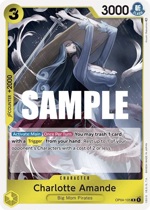 Charlotte Amande #OP04-105 Kingdoms of Intrigue One Piece card
