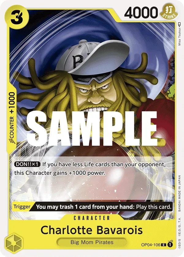 Charlotte Bavarois #OP04-106 Kingdoms of Intrigue One Piece card