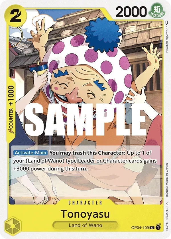 Tonoyasu #OP04-109 Kingdoms of Intrigue One Piece card