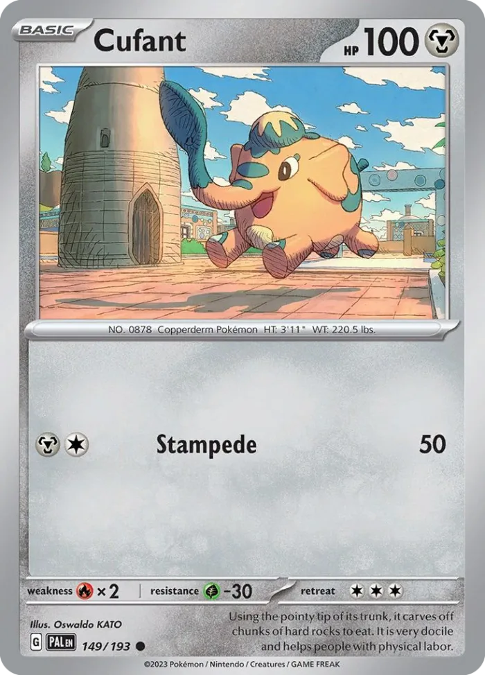 Cufant #149 Paldea Evolved Pokemon card