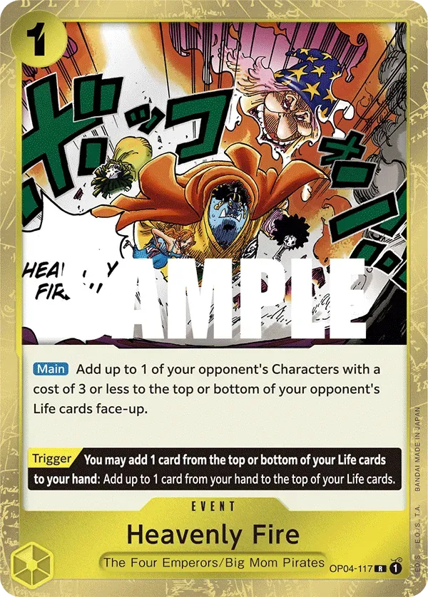 Heavenly Fire #OP04-117 Kingdoms of Intrigue One Piece card