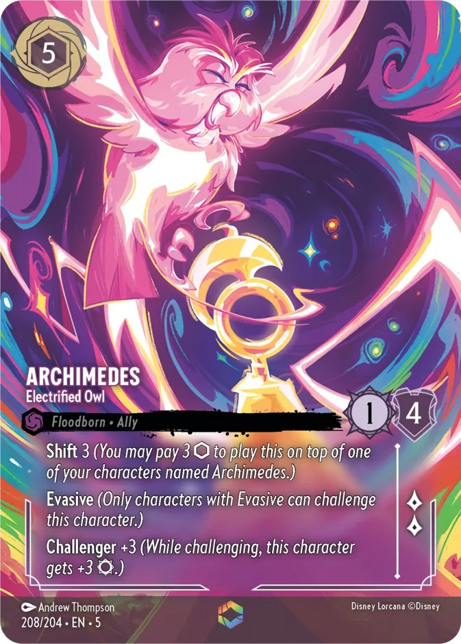 Archimedes #208 Shimmering Skies Disney Lorcana card