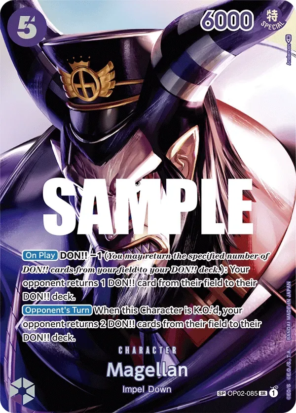 Magellan #OP02-085 Kingdoms of Intrigue One Piece card