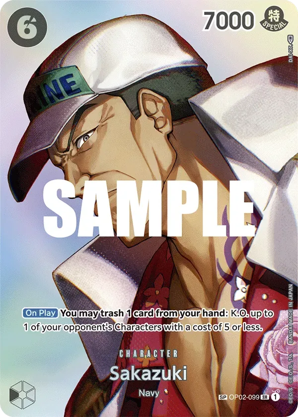 Sakazuki #OP02-099 Kingdoms of Intrigue One Piece card
