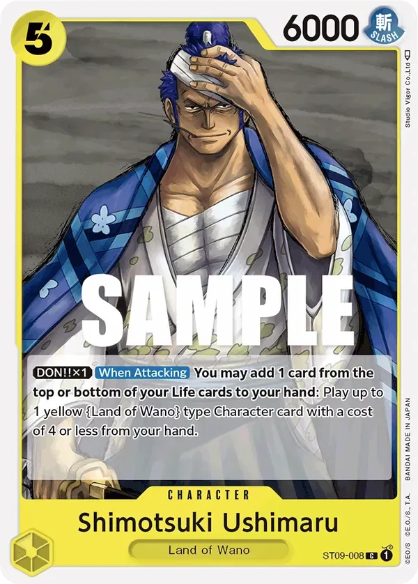 Shimotsuki Ushimaru #ST09-008 Yamato One Piece card