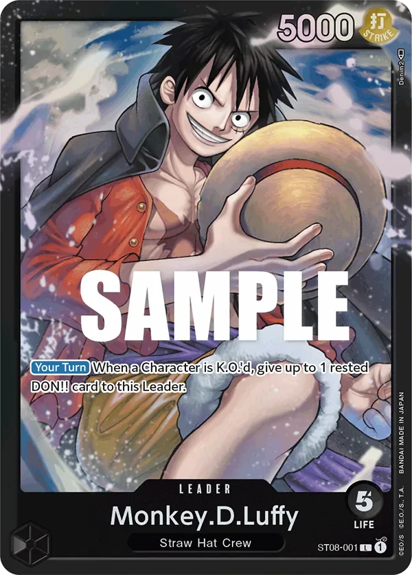 Monkey.D.Luffy #ST08-001 Monkey D. Luffy One Piece card