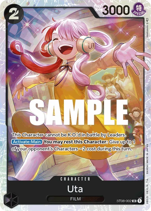 Uta #ST08-002 Monkey D. Luffy One Piece card