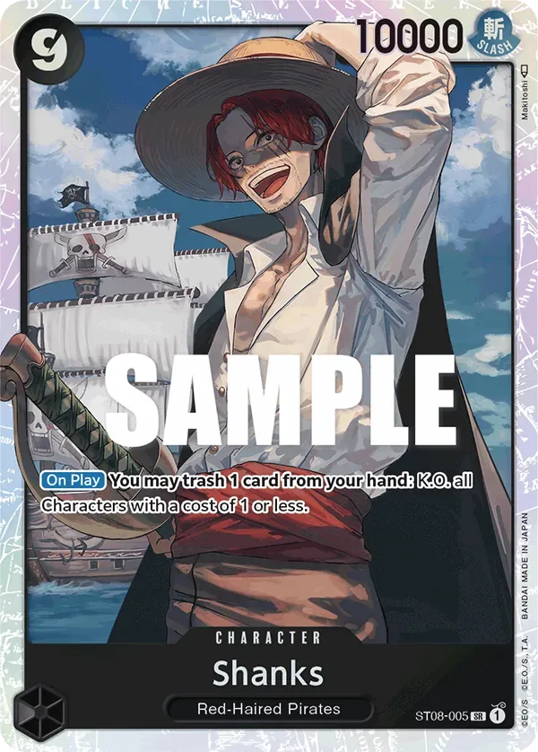 Shanks #ST08-005 Monkey D. Luffy One Piece card