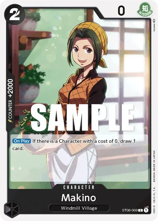 Makino #ST08-009 Monkey D. Luffy One Piece card