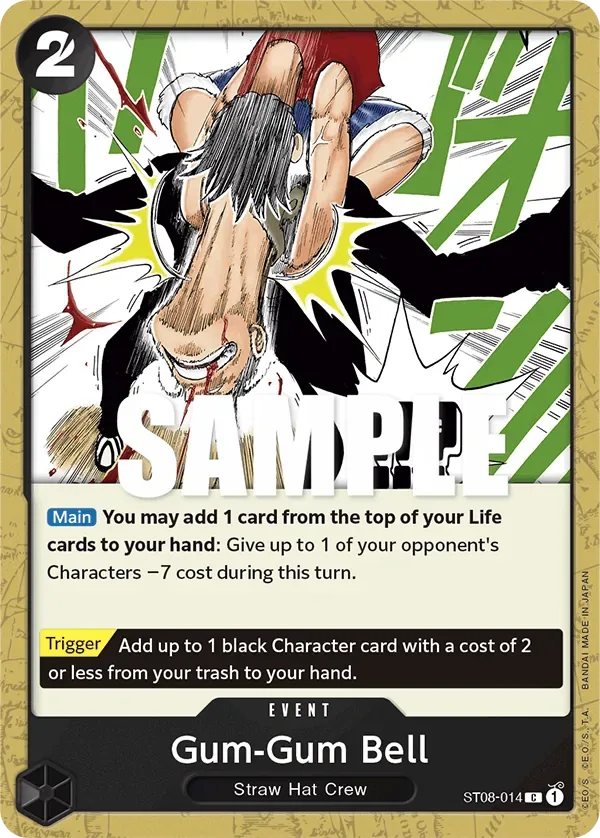 Gum-Gum Bell #ST08-014 Monkey D. Luffy One Piece card