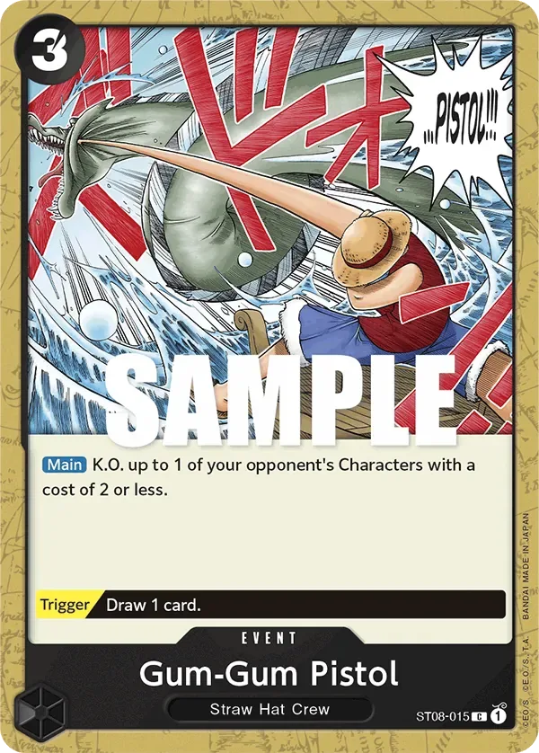 Gum-Gum Pistol #ST08-015 Monkey D. Luffy One Piece card