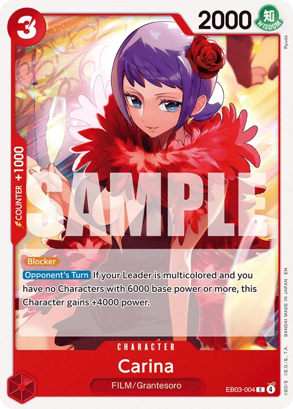 Carina #EB03-004 Heroines Edition One Piece card