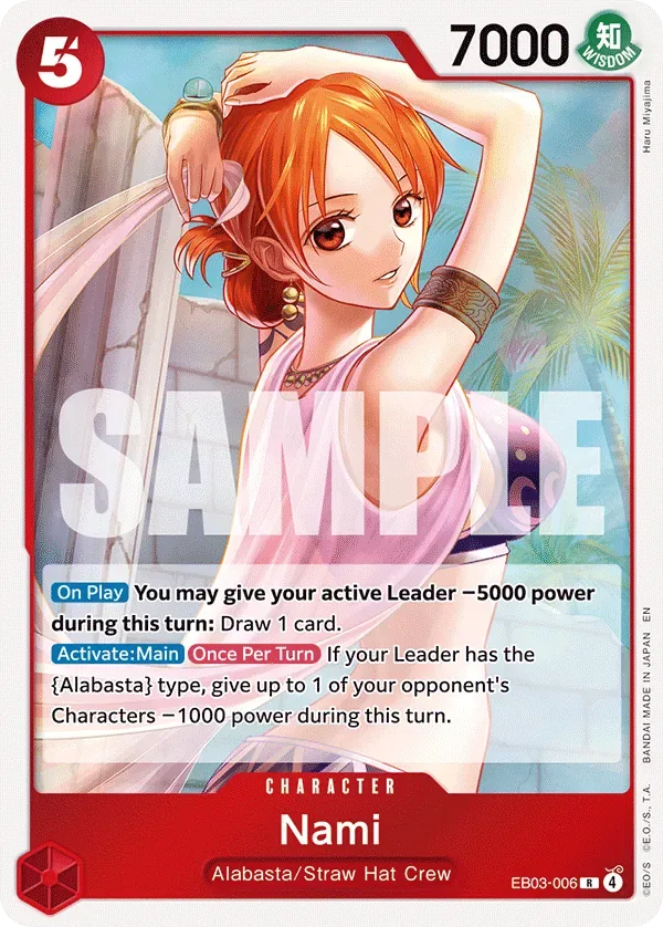 Nami #EB03-006 Heroines Edition One Piece card