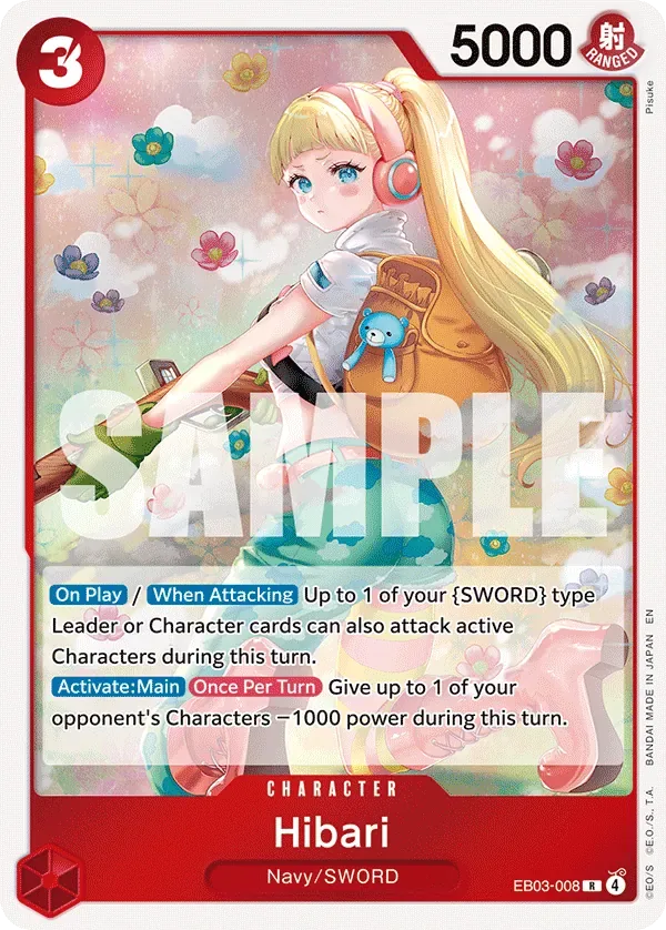 Hibari #EB03-008 Heroines Edition One Piece card