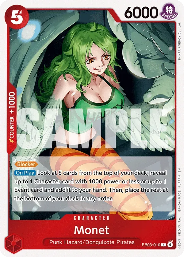 Monet #EB03-010 Heroines Edition One Piece card