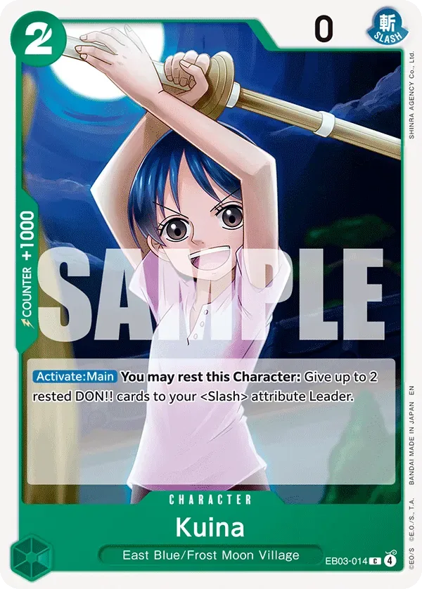 Kuina #EB03-014 Heroines Edition One Piece card