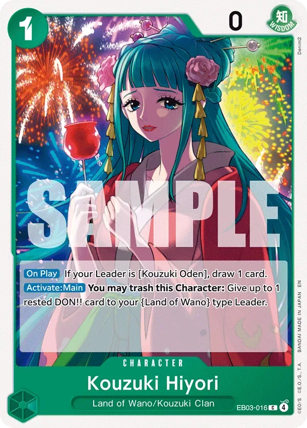 Kouzuki Hiyori #EB03-016 Heroines Edition One Piece card