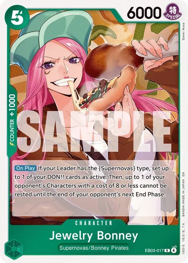 Jewelry Bonney #EB03-017 Heroines Edition One Piece card