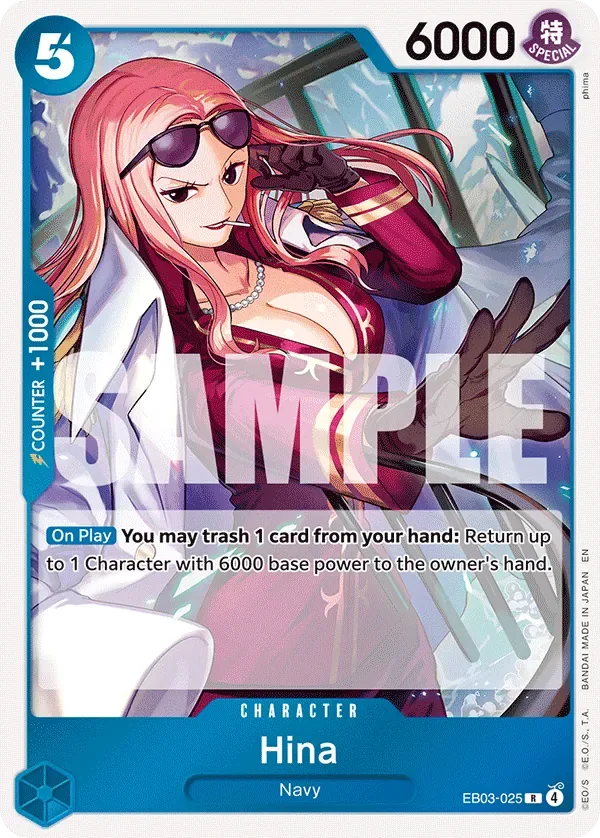 Hina #EB03-025 Heroines Edition One Piece card