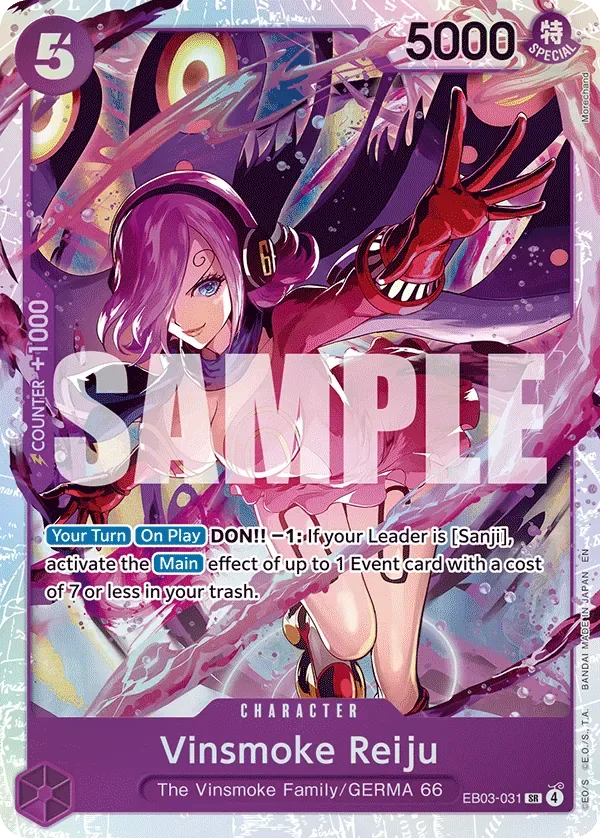 Vinsmoke Reiju #EB03-031 Heroines Edition One Piece card