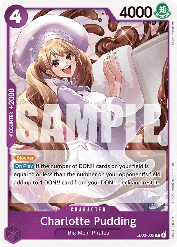 Charlotte Pudding #EB03-035 Heroines Edition One Piece card
