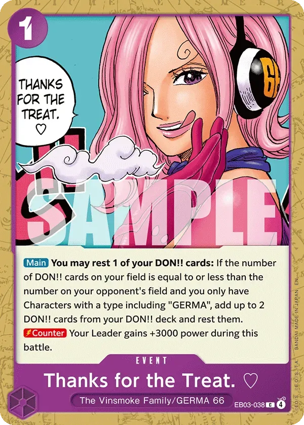 Thanks for the Treat. #EB03-038 Heroines Edition One Piece card