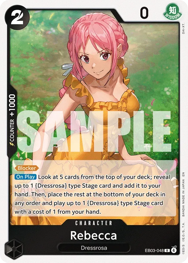 Rebecca #EB03-048 Heroines Edition One Piece card