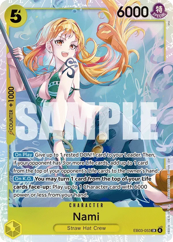 Nami #EB03-053 Heroines Edition One Piece card