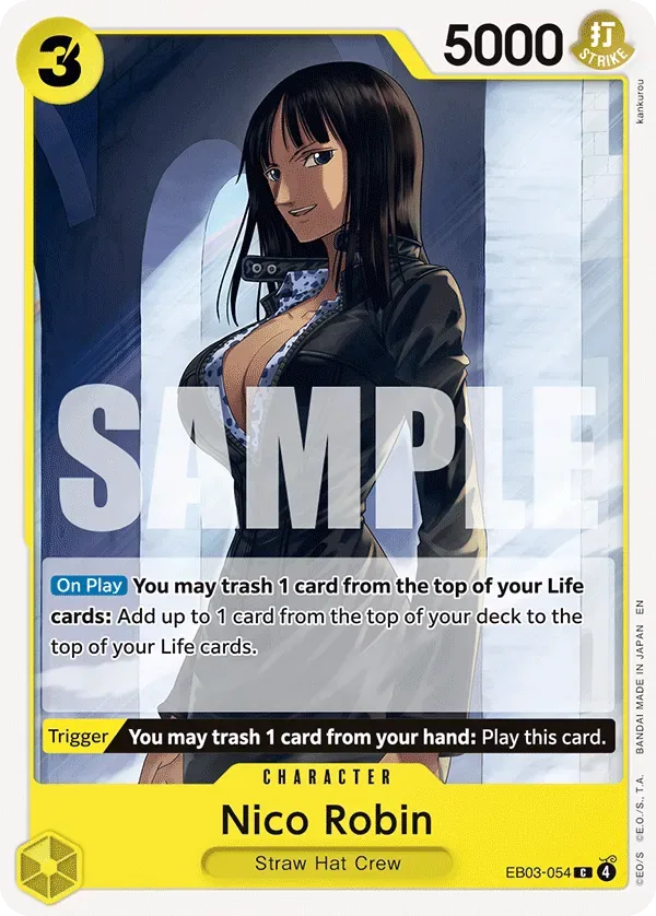 Nico Robin #EB03-054 Heroines Edition One Piece card