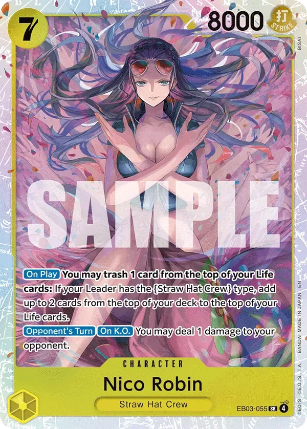 Nico Robin #EB03-055 Heroines Edition One Piece card